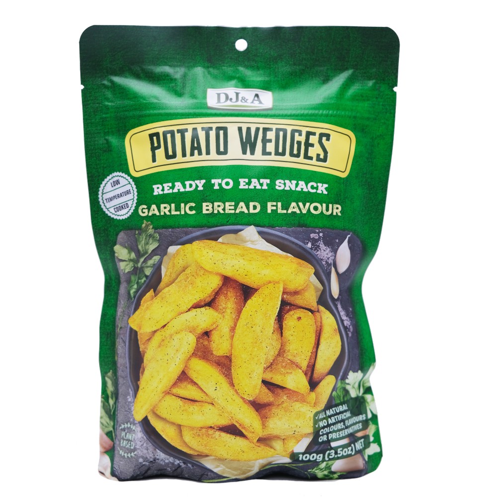 Dj&A Potato Wedges Garlic Bread Flavor 100g
