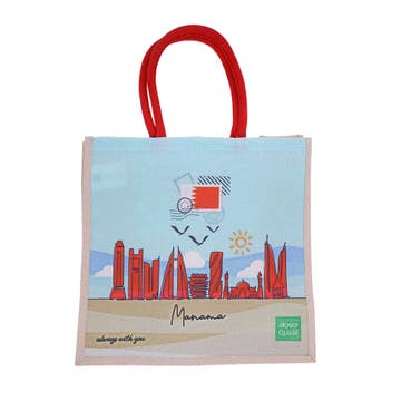 Alosra The Red Island With Red Handle Bag