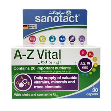 Sanotact A-Z Vital All In One Tablets [30's] 45g 