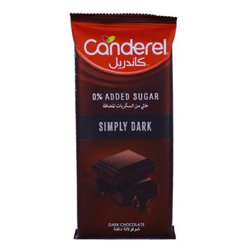 Canderel 0% Added Sugar Simply Dark Chocolate 