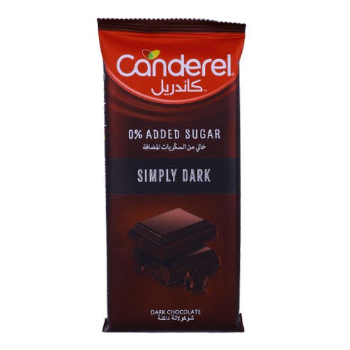 Canderel 0% Added Sugar Simply Dark Chocolate 