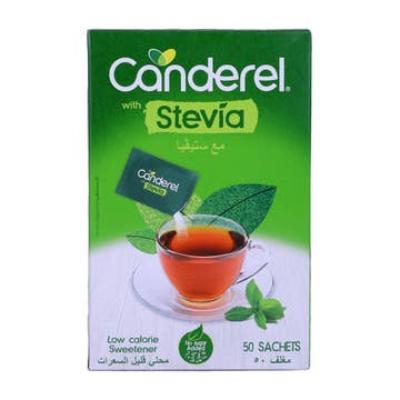 Canderel With Stevia Sweetener Sachets 50's 