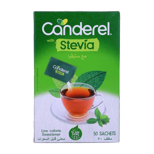 Canderel With Stevia Sweetener Sachets 50's 