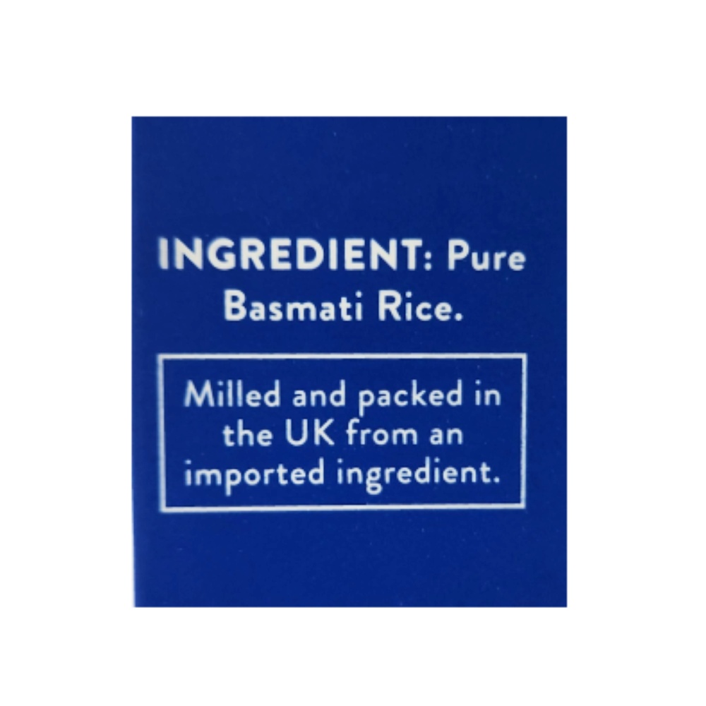 Tilda Portions Pure Basmati Rice 250g back image