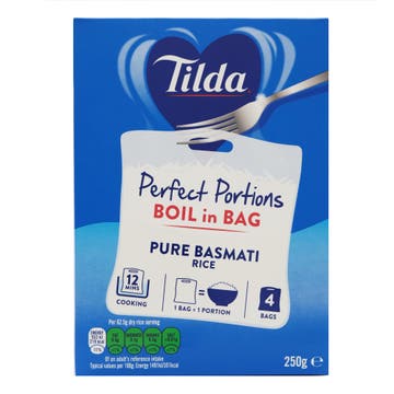 Tilda Portions Pure Basmati Rice 250g 