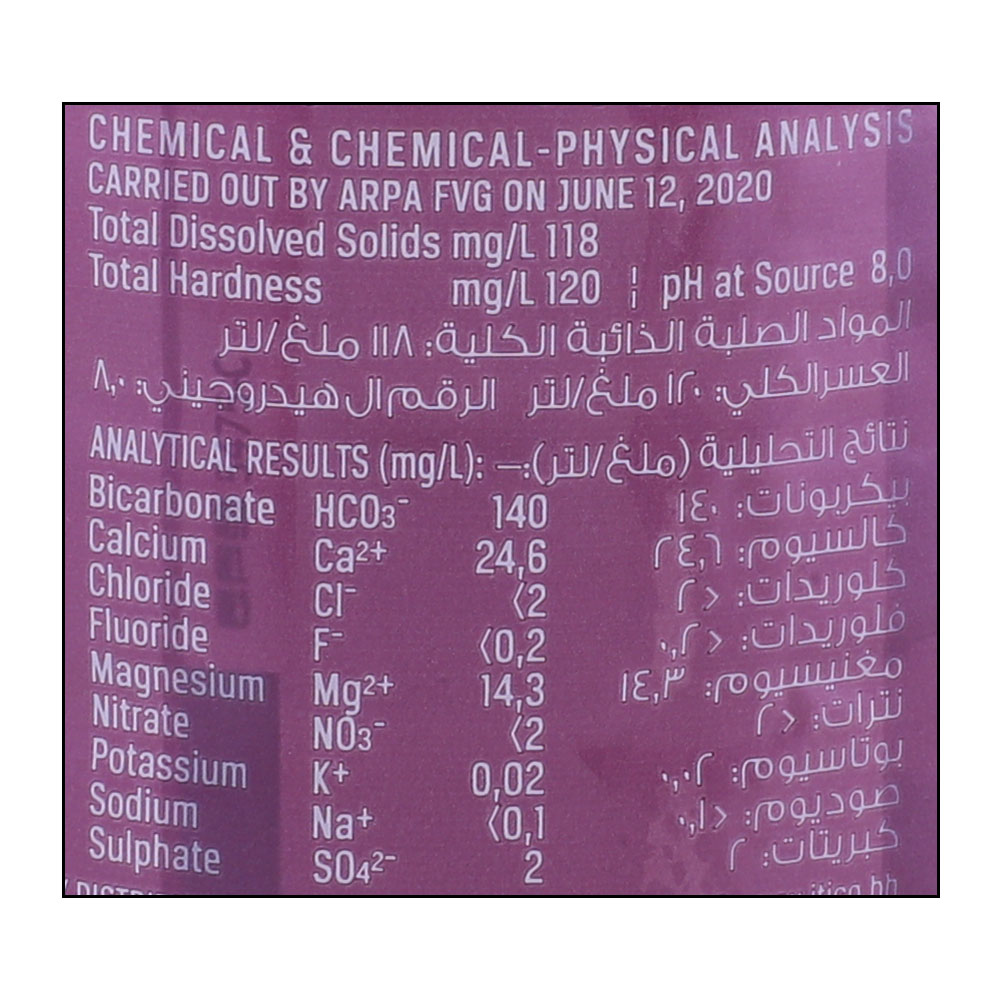 Dolomia Natural Mineral Water 330ml right side image