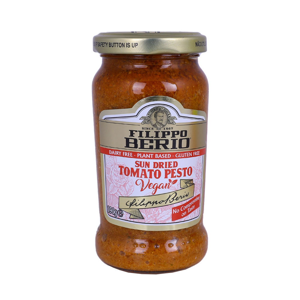Filippo Berio Vegan Sun Dried Tomato Pesto 190g