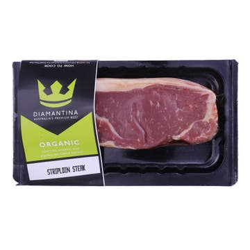 Diamantina Organic Beef Striploin Steak 250g 