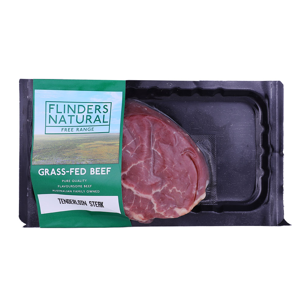 Flinders Natural Grass Fed Beef Tenderloin Steak 200g