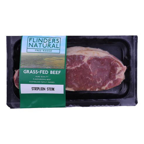 Flinders Natural Grass Fed Beef Striploin Steak 250g 