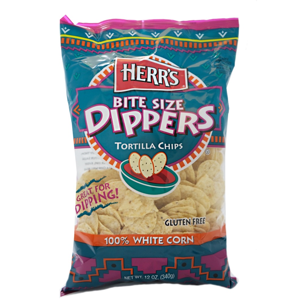 Herr's Bite Size Dippers Tortilla Chips 340g