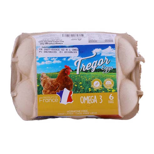Tregor Deep Litter Omega 3 Eggs [6 Pieces] 