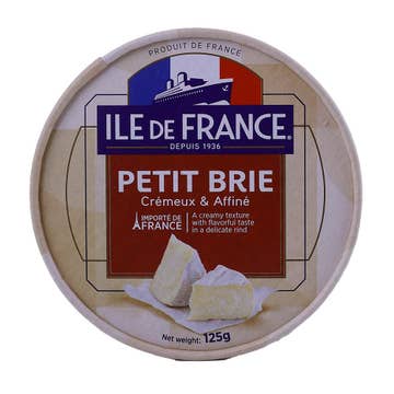 Ile De France Petit Brie Cheese 125g 