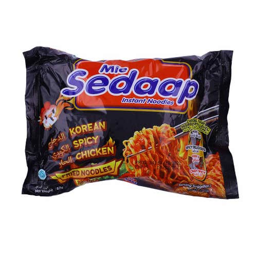 Mie Sedaap Korean Spicy Chicken Fried Instant Noodles 87g 