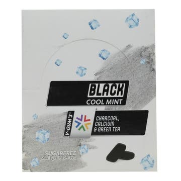 Black V-gum Cool Mint Chewing Gum Blister 12x17g 