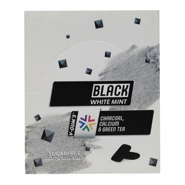 Black V-gum White Mint Chewing Gum Blister 12x17g 