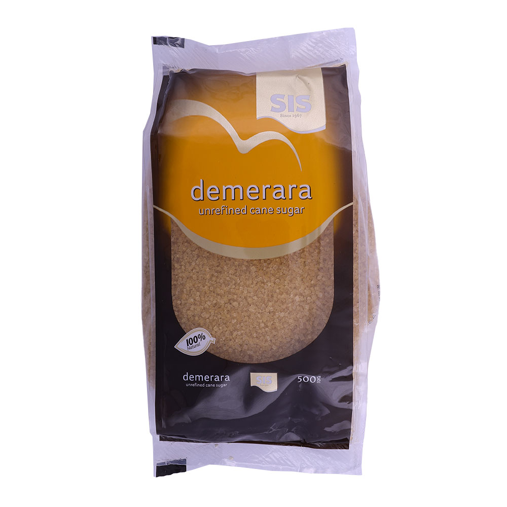 Sis Demerara Unrefined Cane Sugar 500g back image
