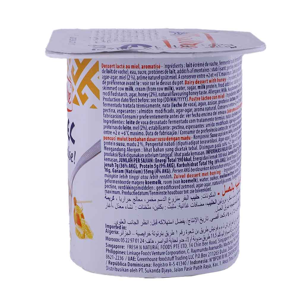 Elle & Vire Honey Greek Yoghurt 125g left side image