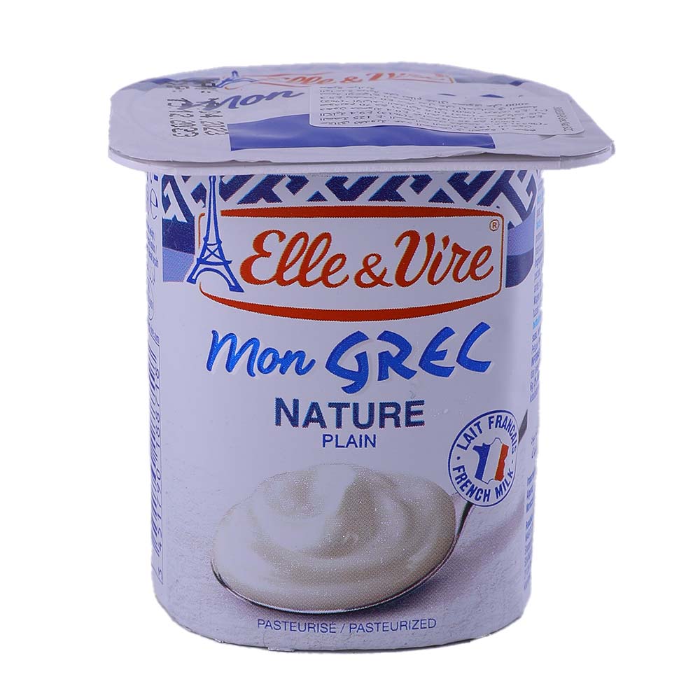 Elle & Vire Nature Plain Greek Yoghurt 125g