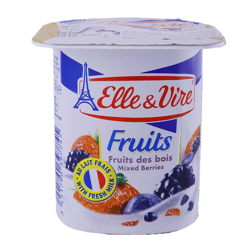 Elle & Vire Mixed Berries Fruit Dessert 125g
