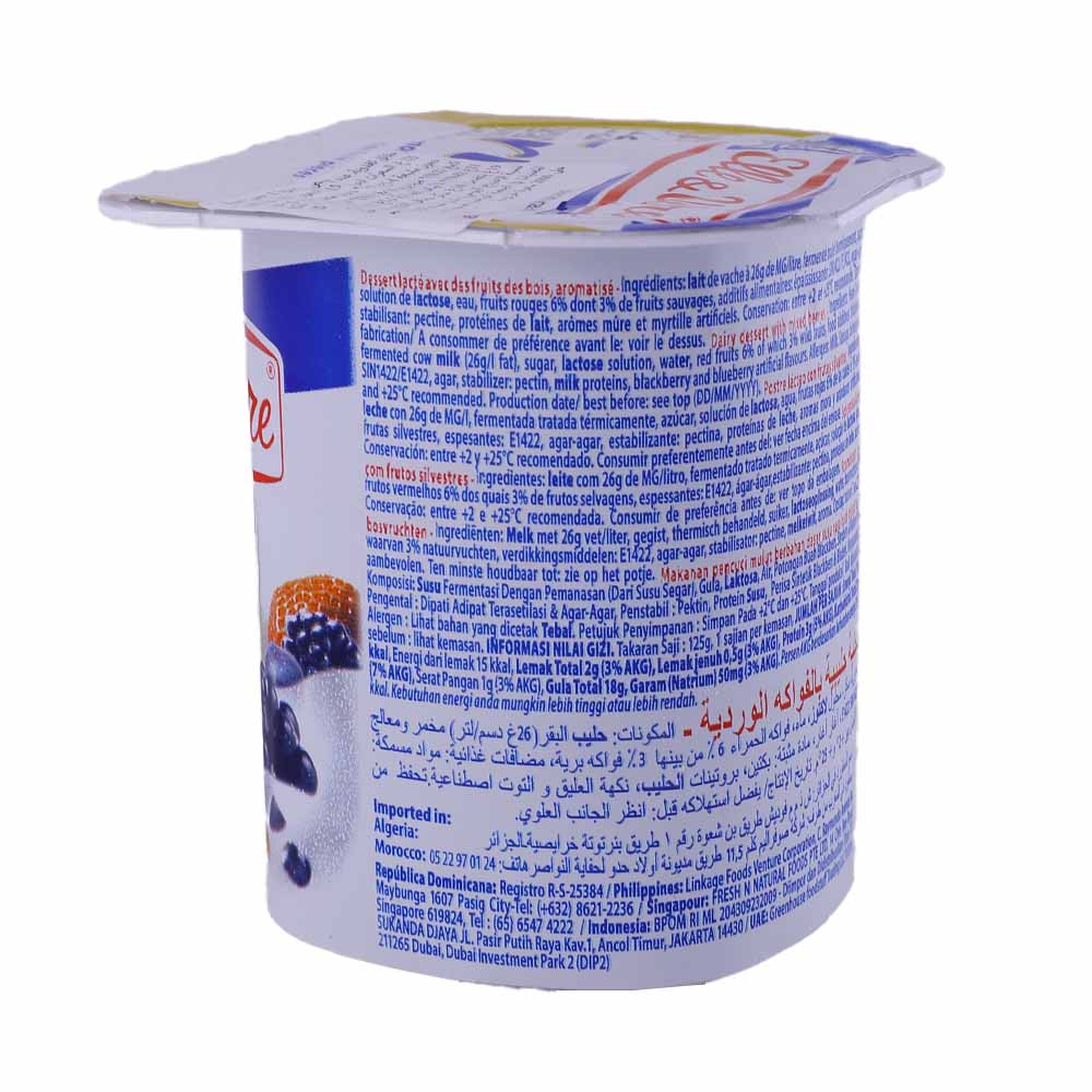 Elle & Vire Mixed Berries Fruit Dessert 125g left side image