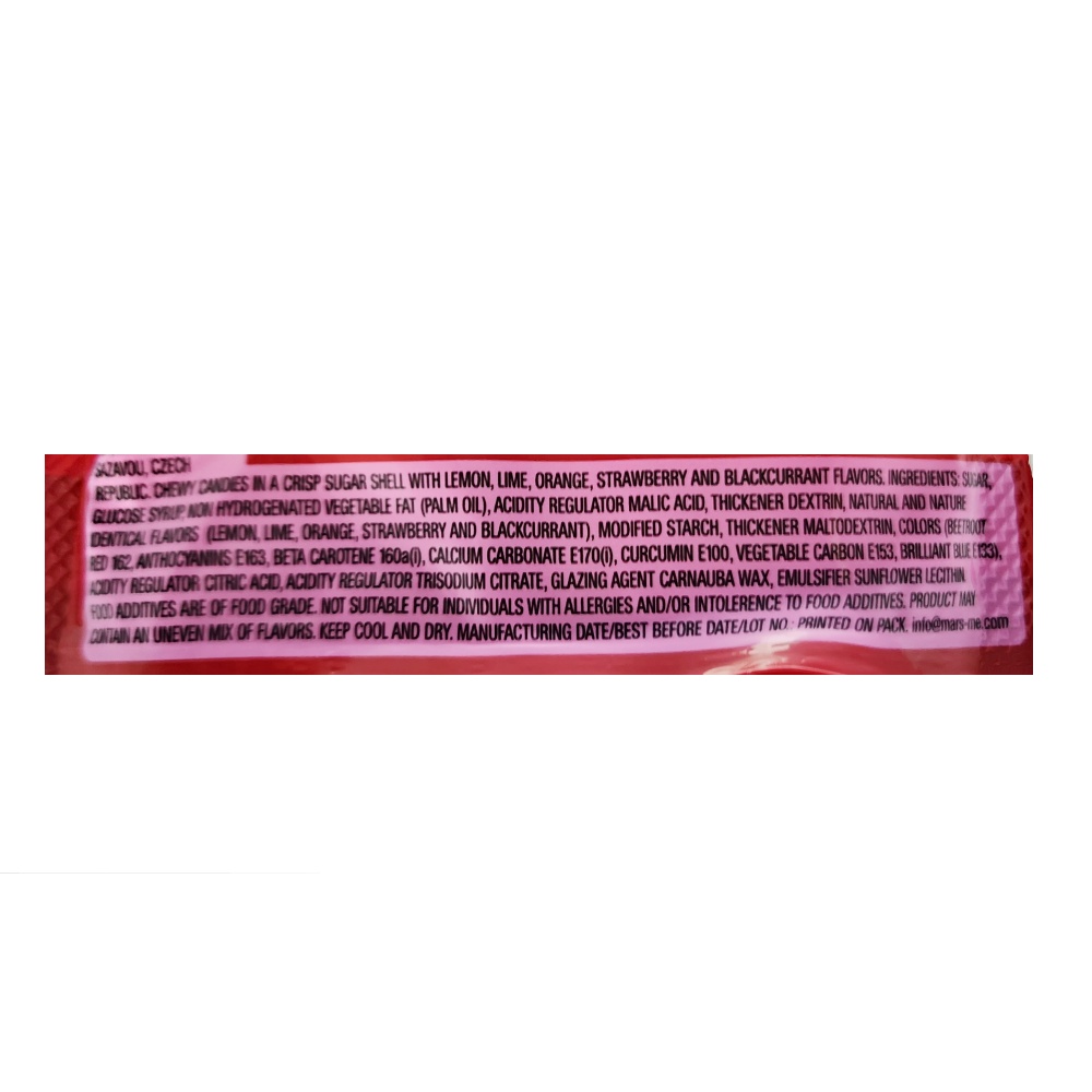 Skittles Giants Candy 141g back image