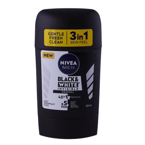 Nivea Black & White Male Invisible Deodorant 50ml 