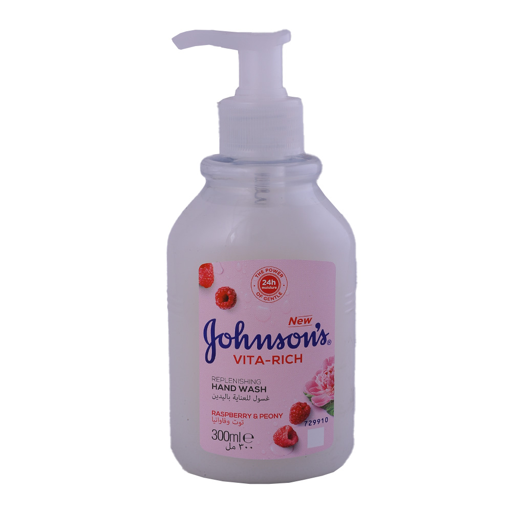 Johnson's Vita Rich Replenishing Raspberry & Peony Hand Wash 300ml