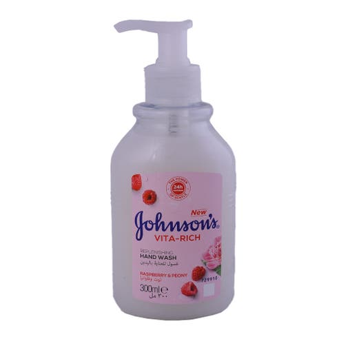 Johnson's Vita Rich Replenishing Raspberry & Peony Hand Wash 300ml 