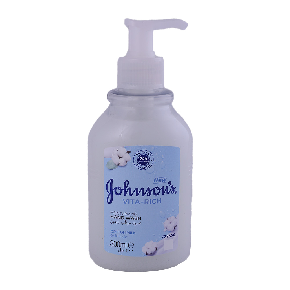 Johnson's Vita Rich Moisturizing Cotton Milk Hand Wash 300ml