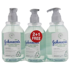 Johnson's Anti Bacterial Micellar Hand Wash 300ml [2+1 Free] [Special Offer] 