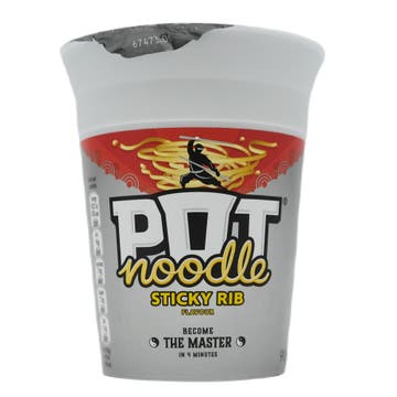 Pot Noodle Sticky Rib Instant Noodles 90g 