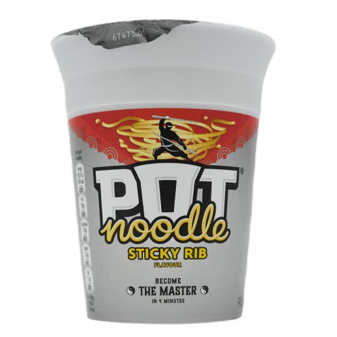 Pot Noodle Sticky Rib Instant Noodles 90g 