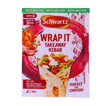 Schwartz Wrap It Takeaway Kebab Sachet 30g 