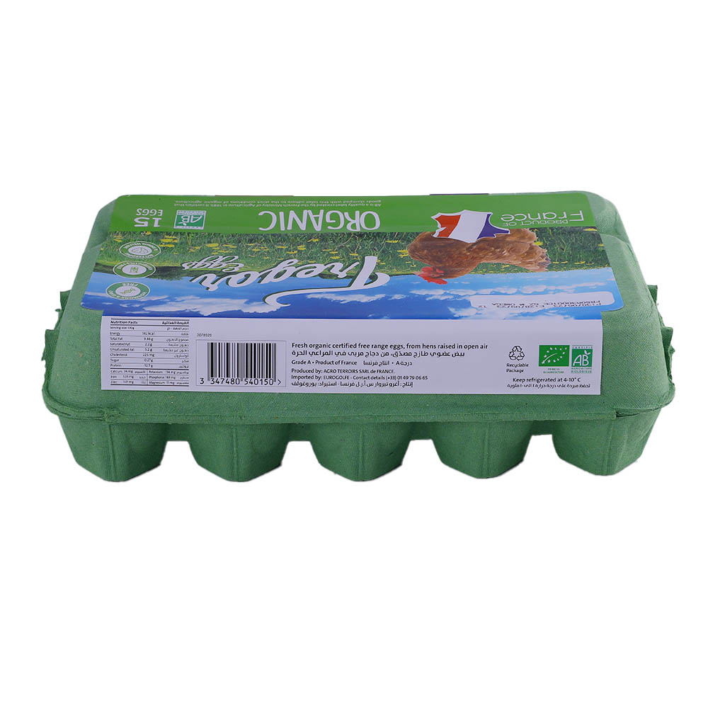 Tregor Organic Eggs [15 Pieces] back image