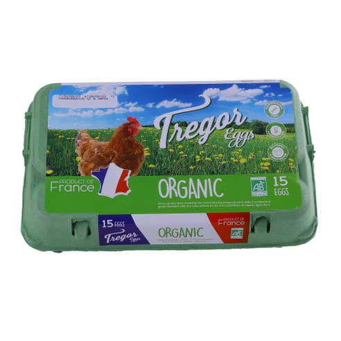Tregor Organic Eggs [15 Pieces] 