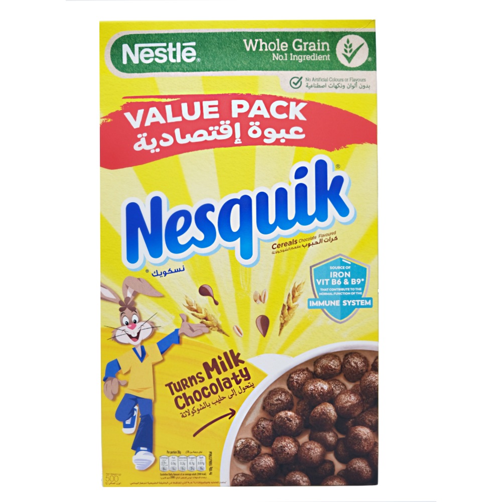 Nestle Nesquik Chocolate Flavoured Cereal 500g 