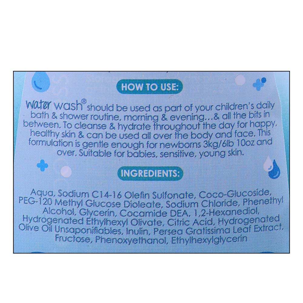 PureBorn Kids Water Wash 500ml right side image