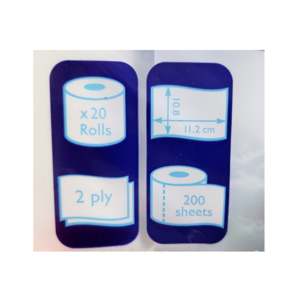 Sanita Bouquet Toilet Rolls [20Rolls] [16+4 Free] back image