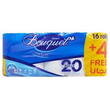 Sanita Bouquet Toilet Rolls [20Rolls] [16+4 Free] 
