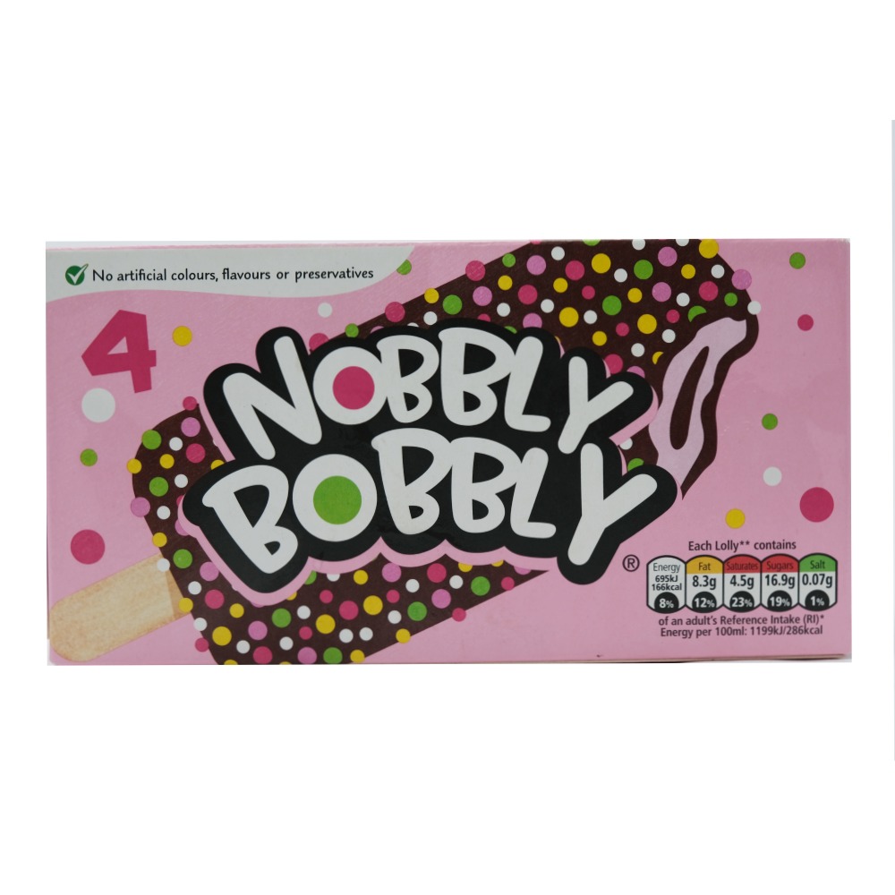 Nestle Nobbly Bobbly Ice Lollies [4 Pack] 240ml 