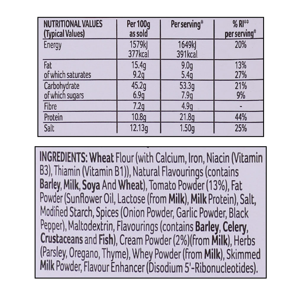 Schwartz Tuna Napolitana Sauce Sachet 30g right side image