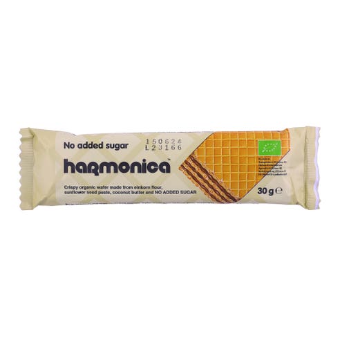 Harmonica No Added Sugar Organic Crispy Wafer 30g 