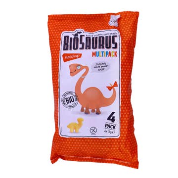 Mclloyd's Organic Bio Saurus Multipack Ketchup Snack 4x15g 