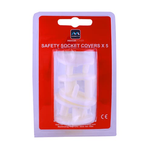 Masterplug Safety Socket Covers [5 Pieces] 