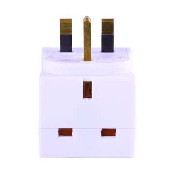 Masterplug 13A 2Way Adaptor [MSU2 NK] 