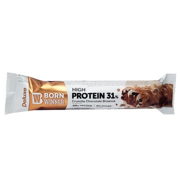 Born Winner Deluxe High Protein Crunchy Chocolate Brownie Bar 64g 