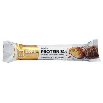 Born Winner Deluxe High Protein Crunchy Cookies & Cream Bar 64g 