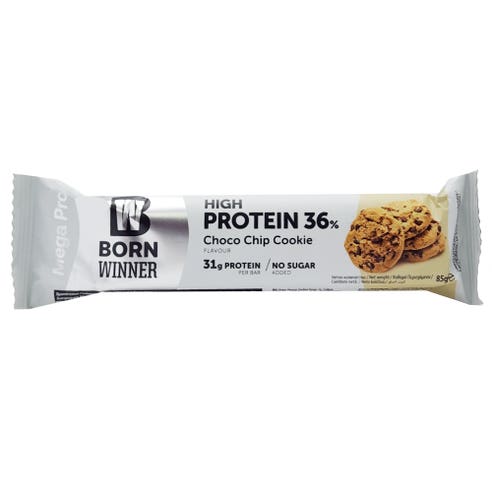 Born Winner Mega Pro High Protein Choco Chip Cookie 85g 