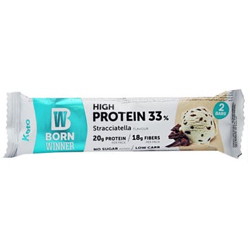 Born Winner Keto High Protein Stracciatella Bar 60g 